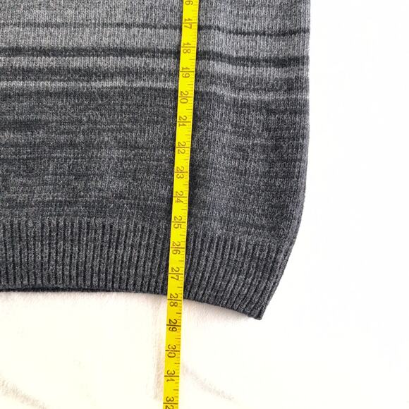 Trisline Shawl Collar Made In Italy WoolBlend Sweater Men's Medium Pullover Grey - Picture 5 of 8